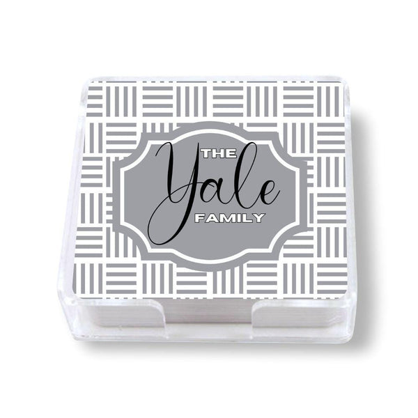 Family Name Coasters - example Yael