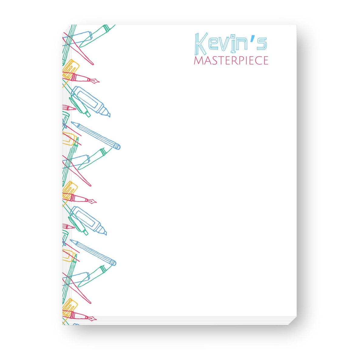 Kids Art/Drawing Pad - example Kevin