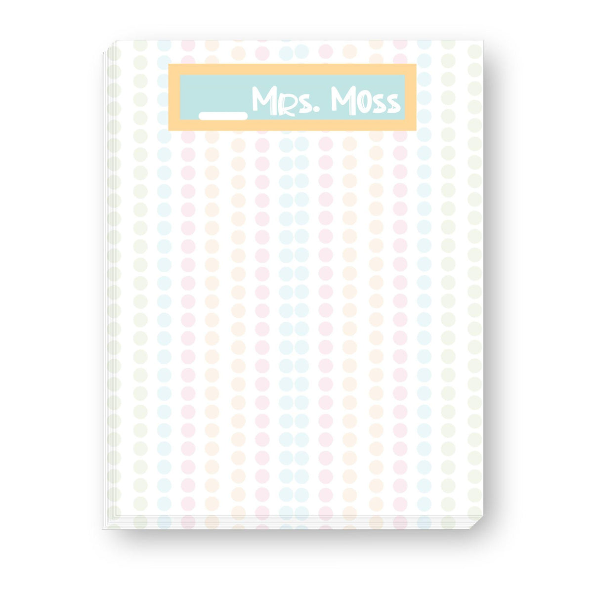 Teacher Large Notepad - Chalkboard