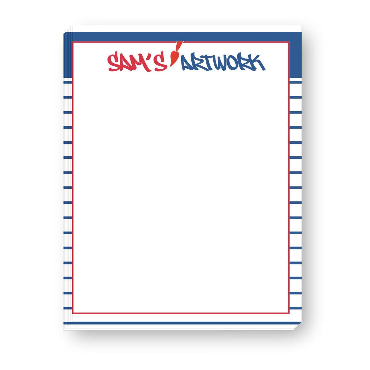 Kids Art/Drawing Pad - example Sam