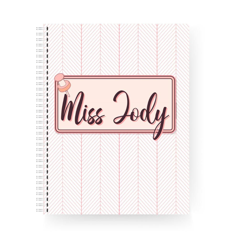 Teacher Spiral Notebook - Push Pin