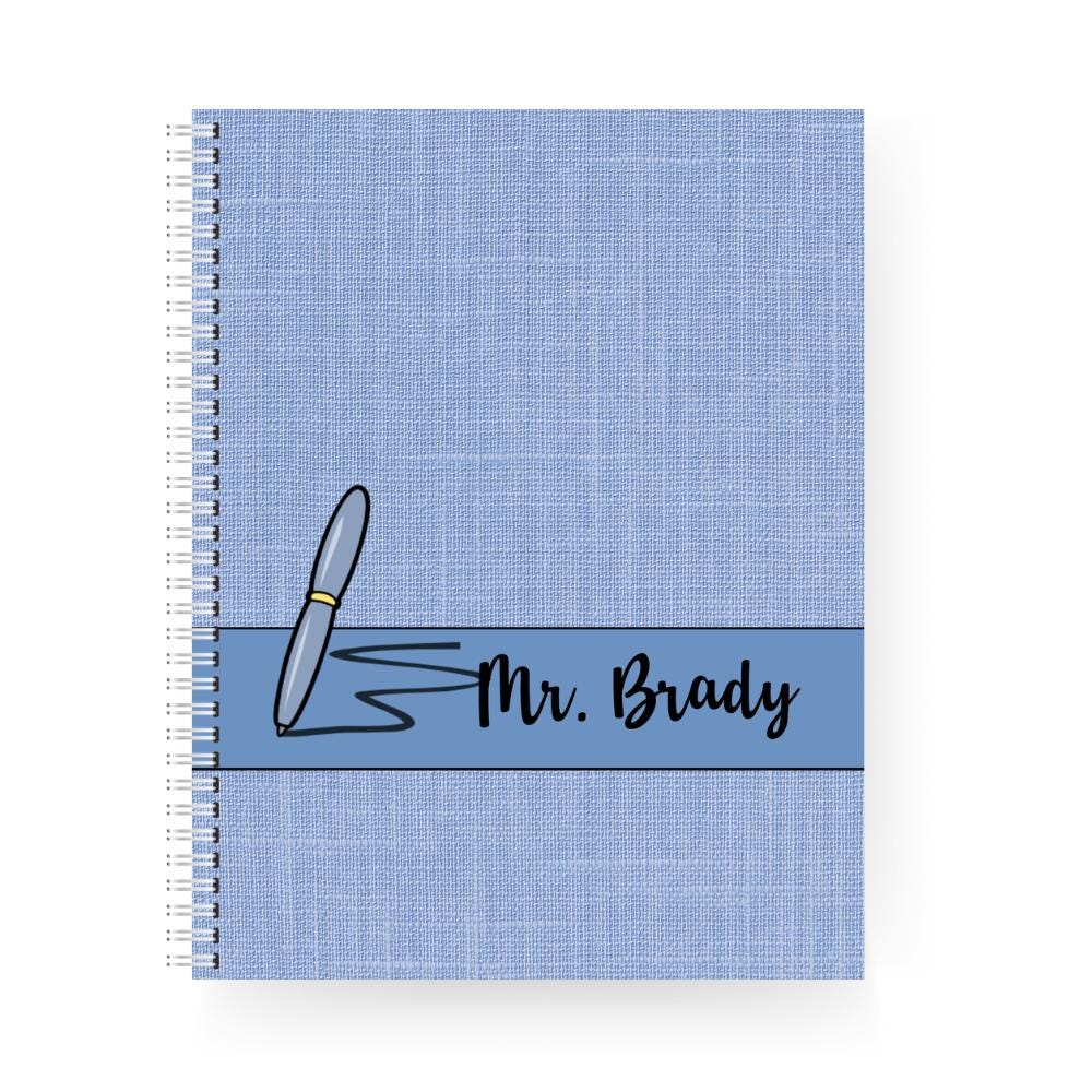 Teacher Spiral Notebook - Professor's Pen