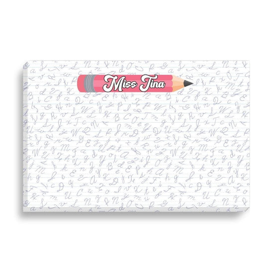 Teacher Chunky Notepad - Red Pencil