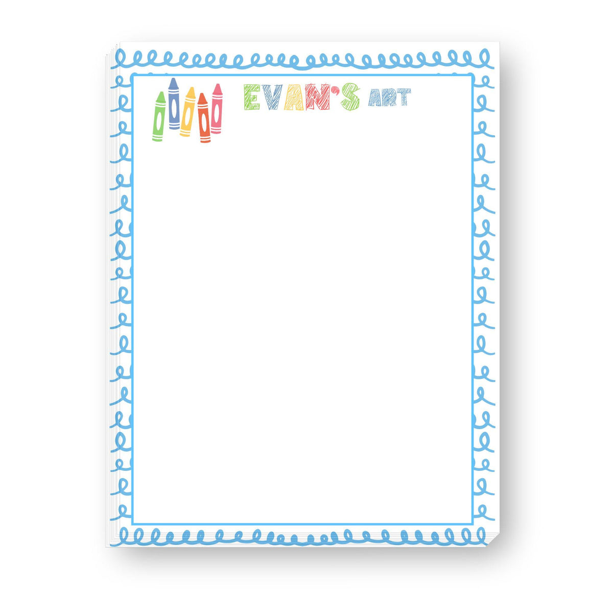 Kids Art Pad — Evan design