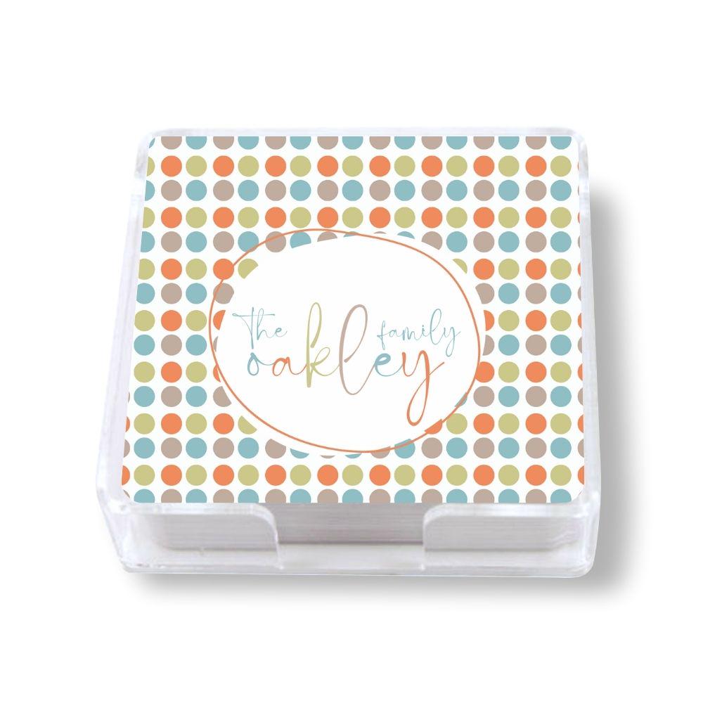 Family Name Coasters - example Oakley