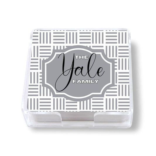 Family Name Coasters - example Yael