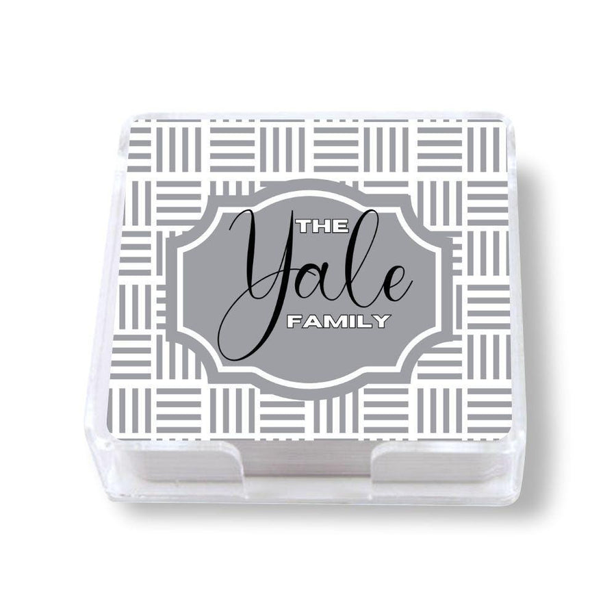Family Name Coasters - example Yael