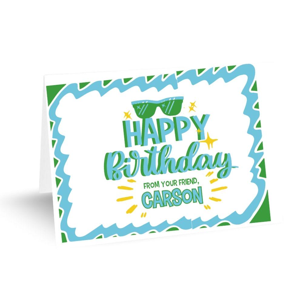 Birthday Notecards with Envelopes - example Carson