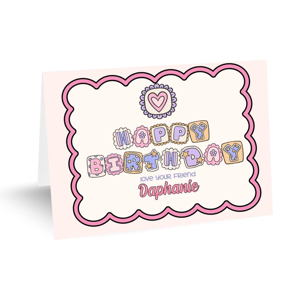Birthday Notecards with Envelopes - example Daphanie